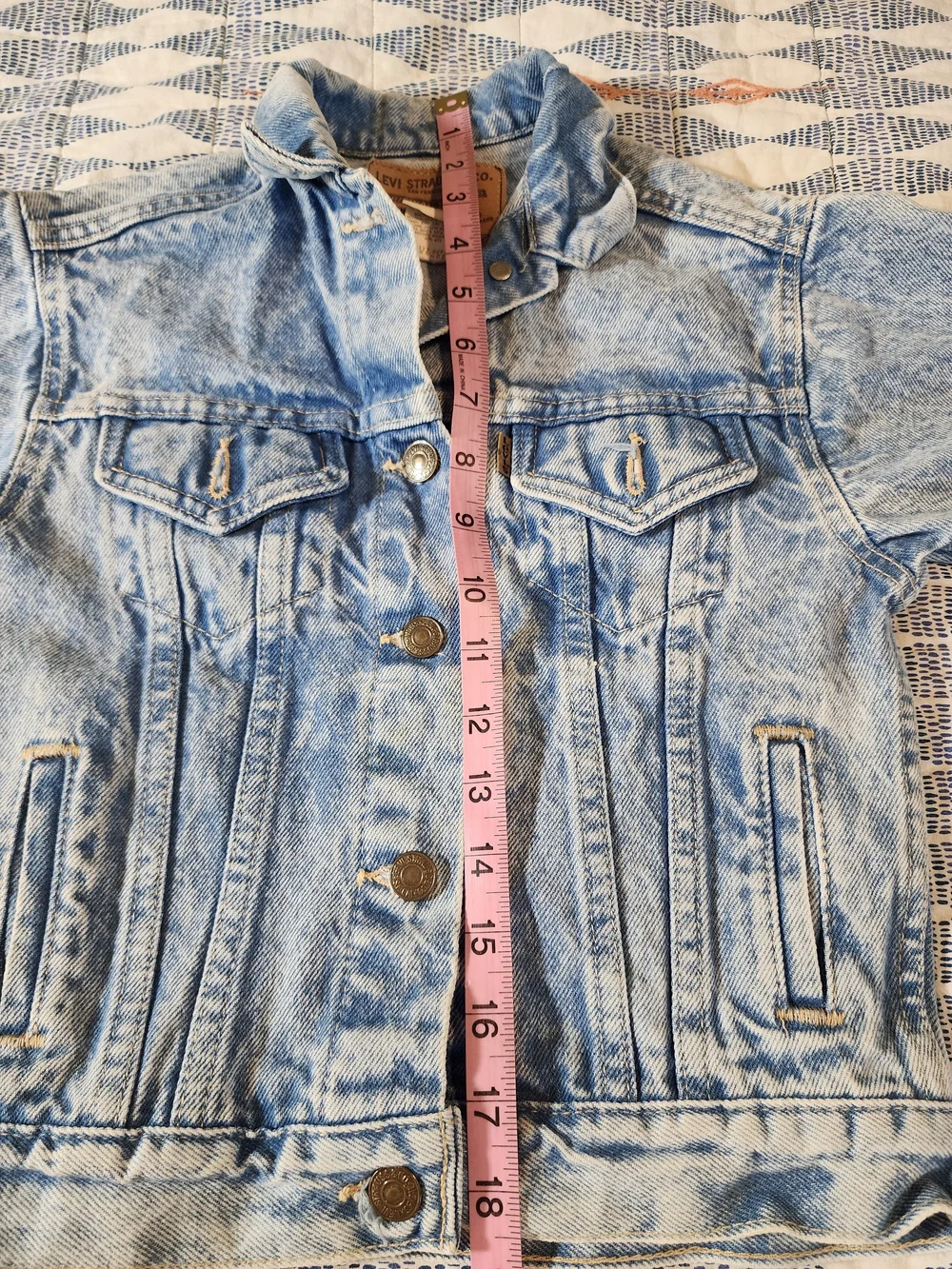 Kids' Vintage Levi's Light Acid-Wash Jean Jacket